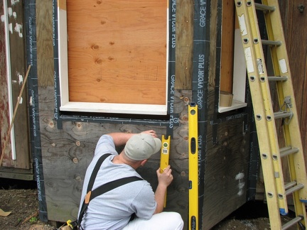 2011-6-11 Installing Window Frame in Bay Window