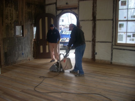 2012-2-15 Sanding the new floors