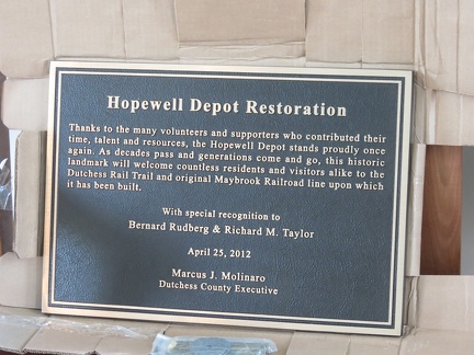 2012 Commemoration Plaque Presented on Opening Day