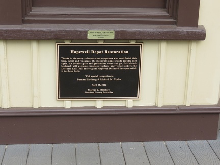 2012 Commemoration Plaque