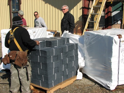2011-O Faux Slate Roof Shingles Arrive