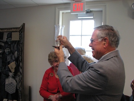 2011-11 R Taylor receives donation from EF Historical Society