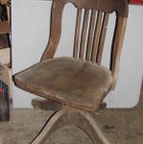 2011 Donated Original Oak Swivel Chair