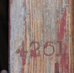 2011-5-11 Mileage Carved into Door