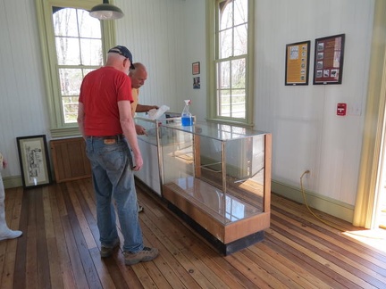 2012-4-13 Display cases for the reception center.