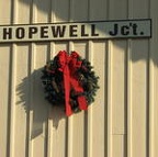 2011-9 Christmas decorations on the south wall.