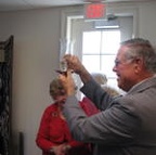2011-9 Our construction boss, Rich Taylor is honored by the Eleanor Roosevelt group at Val-Kill