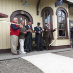 2012-A Cutting the golden ribbon.