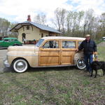 2012-J That "Woodie" wagon belongs to George Cook.